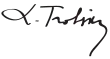 Signature de Léon TrotskiЛев Троцкий