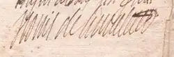 Signature de Jean-Louis de Nogaret de La Valette