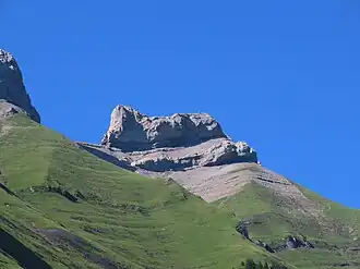 Les Parossaz depuis le col des Aravis.