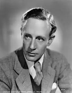 L'acteur Leslie Howard qui était le plus connu des 17 victimes du vol 777 de la BOAC