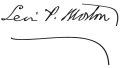 Signature de Levi Morton