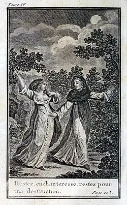 Frontispice du roman Le Moine de Lewis