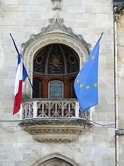 Le balcon de l'hôtel de ville.