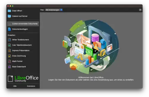 Description de l'image LibreOffice Start Center, macOS 13.5.1, LibreOfffice 7.6.0.3.png.