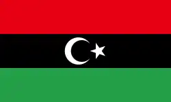 Libyan protesters flag 2011