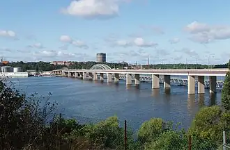 Lilla Värtan et les ponts de Lidingö.