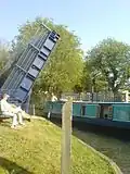 Pont basculant près de l'écluse d'Aldermaston.