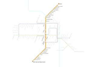 Voir la carte de la ligne.