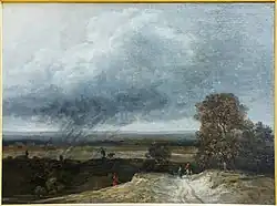 Paysage. Environs de Paris, première moitié du XIXe&nbsp;siècle, Georges Michel.