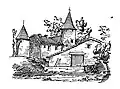 Logis de La Chaux en 1865 par Pierre-Amédée Brouillet.