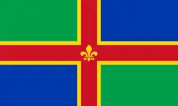 Drapeau du Lincolnshire