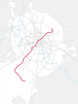Voir la carte de la ligne.