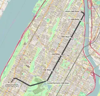 Voir la carte de la ligne.