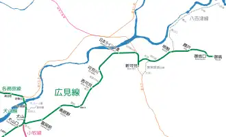 Voir la carte de la ligne.