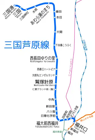 Voir la carte de la ligne.