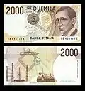 2&nbsp;000&nbsp;lires Guglielmo Marconi (1990-2002)
