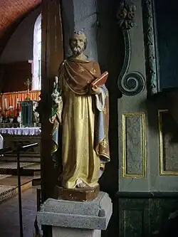 Saint Lubin (XIXe&nbsp;siècle), Lizio, église Notre-Dame-du-Lys.