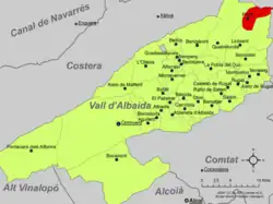 dans la comarque de la Vall d'Albaida.