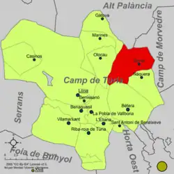 dans la comarque du Camp de Túria.