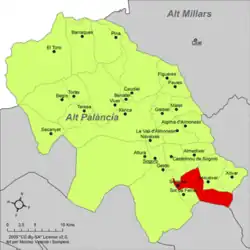 dans la comarque de l'Alto Palancia.