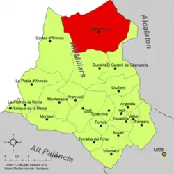 dans la comarque de l'Alto Mijares.