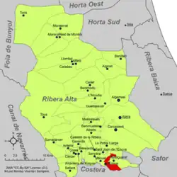 dans la comarque de la Ribera Alta.