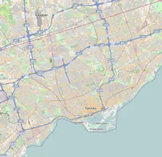 Voir sur la carte administrative de Toronto
