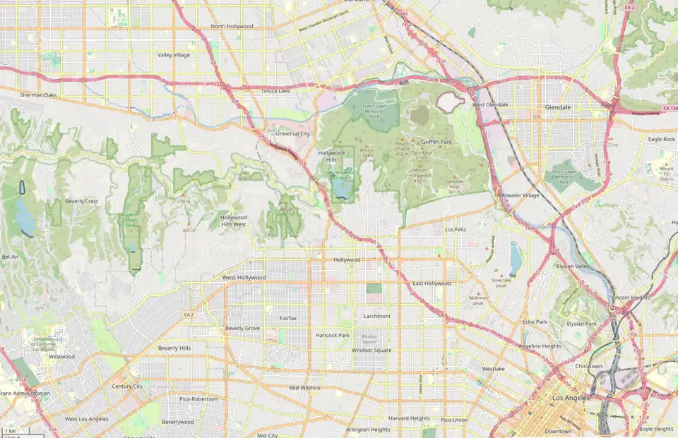 (Voir situation sur carte : Hollywood)