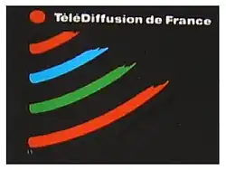 Logo de Télédiffusion de France du 8 juin 1987 à janvier 2001.