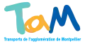 Logo des Transports de l'agglomération de Montpellier du 1er juillet 2000 au 31 décembre 2014