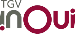 Logo spécifique présent sur les rames proposant le service TGV inOui.