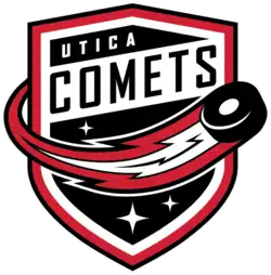 Description de l'image Logo des Comets d'Utica.png.