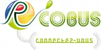 Première variante du logo R'Cobus avec le slogan « Connectez-vous ».