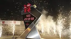 Horloge du compte à rebours des Jeux olympiques d’été de 2012  (ici à 500 jours).