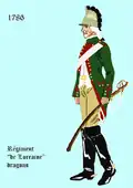 régiment de Lorraine dragons de 1786 à 1791