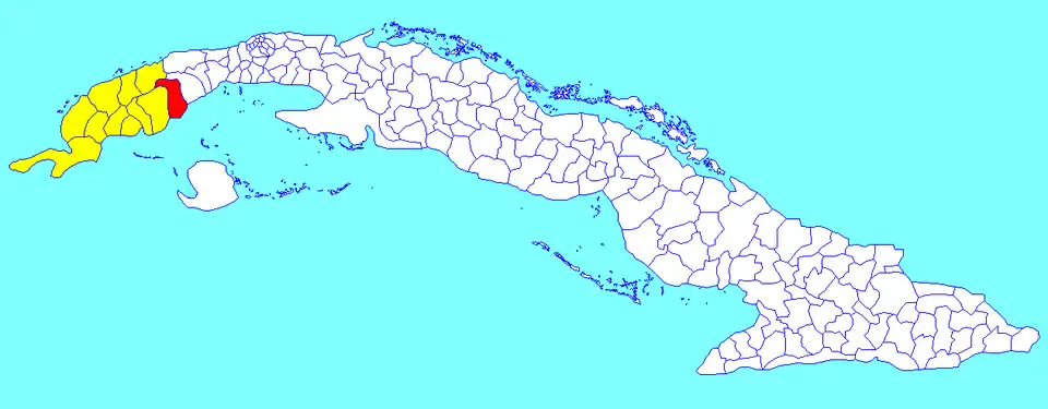 Municipalité de Los Palacios dans la province de Pinar del Río