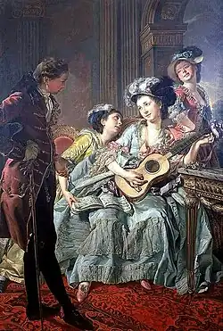 Après la soirée (1774), Tokyo, Musée Fuji.
