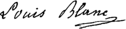 signature de Louis Blanc