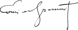signature de Louis de Gramont (dramaturge)