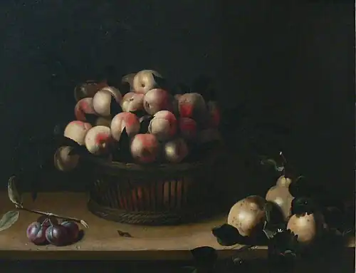 Panier de pêches (n. d.),Los Angeles County Museum of Art.