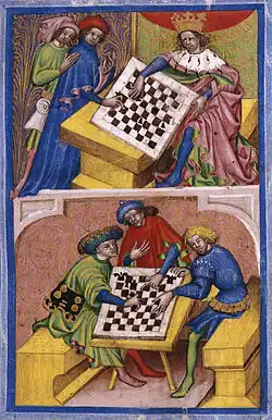 Anonyme. Traité sur le jeu d'échecs, République tchèque (?), début du XVe&nbsp;siècle
