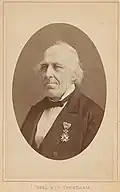 Le compositeur et organiste Ludvig Mathias Lindeman, vers 1870.