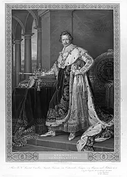 Ludwig I. von Bayern, gravure d'après Joseph Karl Stieler.
