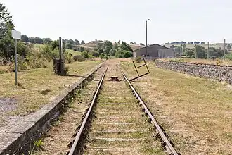 La voie vers l'est (Saint-Saturnin) en août 2020.
