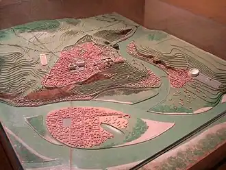 Maquette de Lugdunum, ancienne capitale des Gaules conservée au musée gallo-romain de Fourvière.