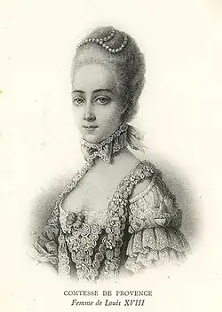 Marie-Joséphine de Savoie, vers 1775.