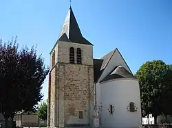 Chevet de l'église Saint Privé, XIe, XIIIe et XIXe&nbsp;siècles, Lunery.