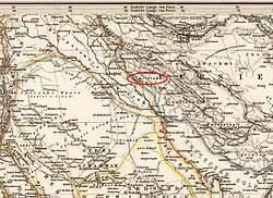 Carte ancienne du Moyen-Orient
