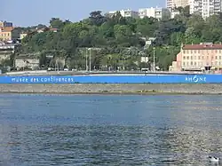 Vue du chantier à l'arrêt