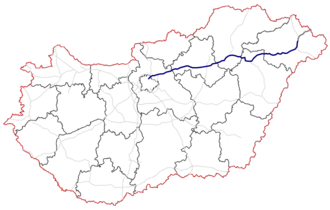 Carte de l’autoroute M3